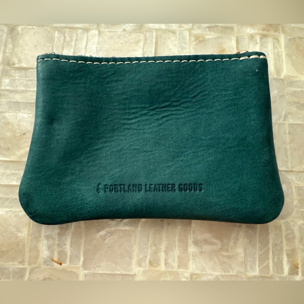 Portland Leather Goods Double Zip - Surf - Pouch